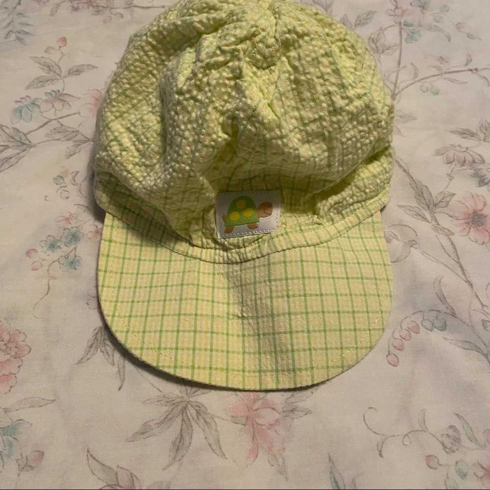 🔥CLEARANCE🔥 Baby Turtle Baseball Cap - Yellow & Green - 3/9 Mths - Cute 🐢 🥰